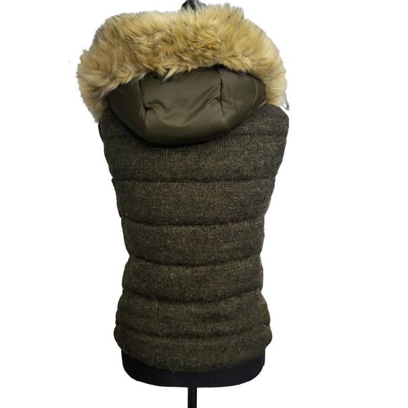 Zara Trafaluc outerwear olive green puffer vest - Picture 5 of 13